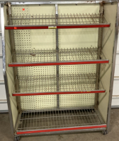 Wheeled 4-Shelf Display Rack
