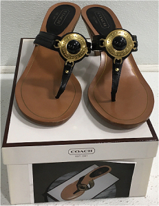 Coach Heeled Sandals (Size 9.5)