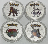 (4) Pokémon Collector Coins