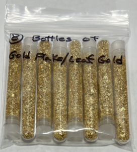 (8) Bottles Of Gold Flake/Leaf