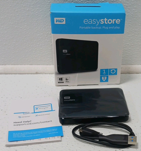 WD Easy Store Plug And Play Hard Drive