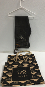 True Religion Jeans (Size 27) , (2) Black Loloi Reuseable Shopping Bags