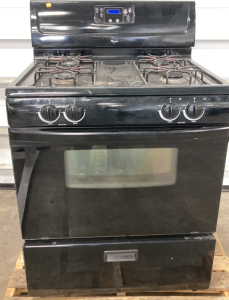 Black Whirlpool Gas Stove/Oven