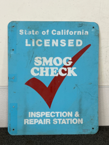 24”x 30” Metal Sign “Smog Check”