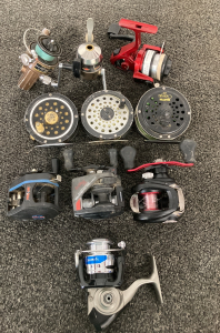 Collection Of Fishing Reels