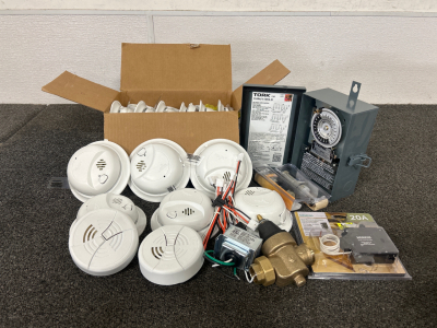 Smoke Alarms, Wired Transformer, Time Switch and Circuit Interrupter