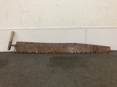 Vintage Large Barn Saw