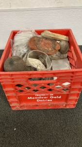 Crate of Crystals and Rocks