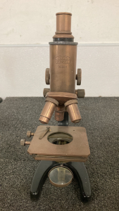 Antique Zeiss Winkel No. 96601 Copper Microscope