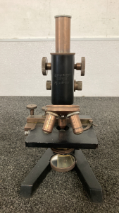 Reichert Wien Nr. 246 352 Copper Microscope Made In Austria