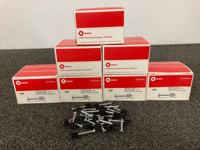 (7) Boxes Of Omark Plastic Fluted Fasteners