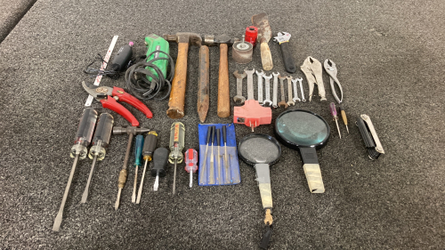 Flat Of Tools Including: Hammers, Screwdrivers, Wrenches And More