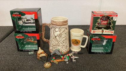Norse Decorative Stein, Sears Holiday Ornaments And More