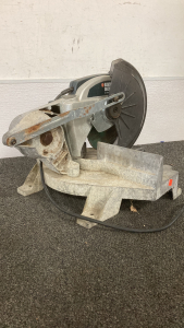 Working Chop Saw Dust Drill