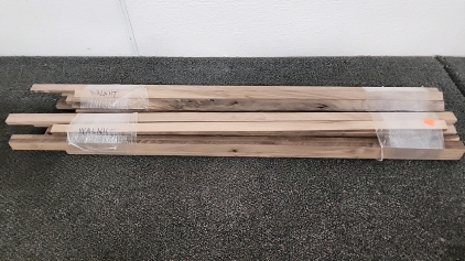 Thirty Random Sized Walnut Strips