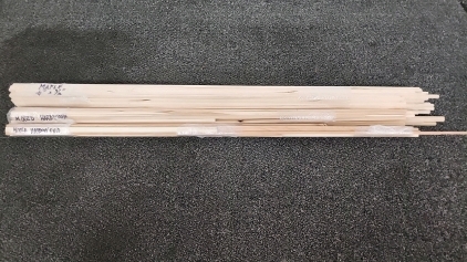 Mixed Hardwood Strips & Maple &frac14;"x3/16"
