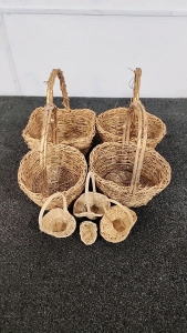 Eight Wicker Baskets (Small & Big)