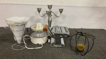 Pasta Maker, Candle Holder, Fries Cone, Juice Maker