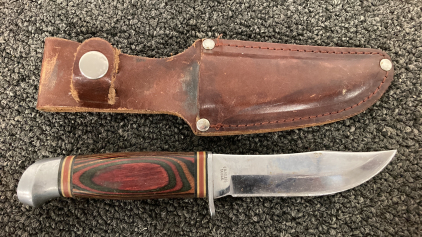 Big Country Fixed Blade Knife With Leather Sheath