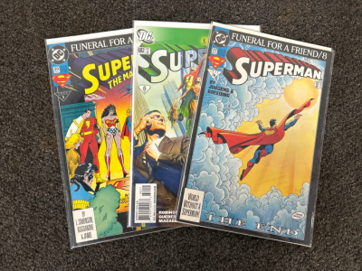 (3) Collectible Superman Comic Books