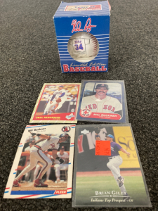 Limited edition Nolan Ryan baseball, assorted baseball cards