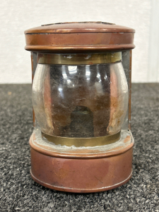 Vintage Copper Masterhead Signal Lantern