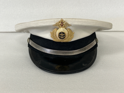 Vintage Russian Fleet/ Naval High Rank Officers Parade Visor Hat