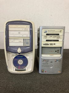 (2) Burning CD Computers Towels