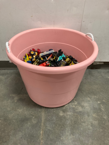 Bucket Of Toy Cars