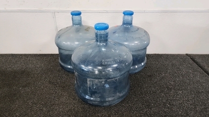 Three 3 Gallon Water Jugs