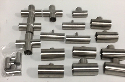 (19) Sanitary Stainless Steel Pipe Tees And 4-Ways