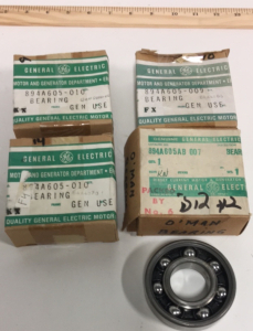 (4) General Electric General Use 3” Bearings