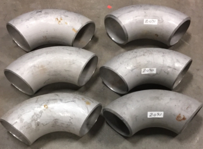 (6) 304L Steel 6” x 12” Elbows