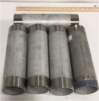 (5) NPT T304/304L 3” x 12” Threaded Pipe