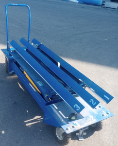 Beacon Industries 89" x 28" 300-lb Capacity Foot Pump Lift Cart