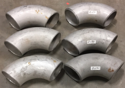 (6) 304L Steel 6” x 12” Elbows