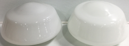 (2) Glass Globe Light Fixtures