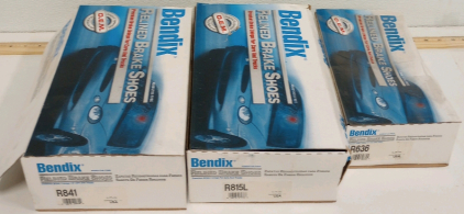 (3) Bendix Relined Brake Shoe Sets