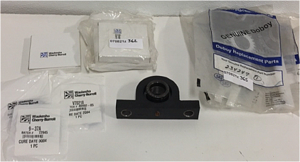 (3) Waukesha Cherry-Burrell Replacement Gasket Kits (1) Fafnir 1-3/4” Pillow Block Bearing (3) Sig Doboy Replacement parts