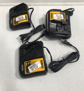 (3) Dewalt Chargers