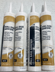 (4) Tec Wall Base Adhesive