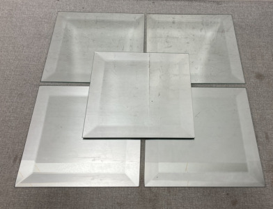 (5) 10X10&rdquo; Mirrors With Beveled Edges