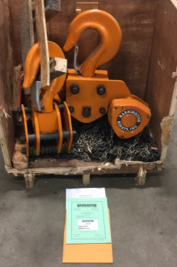 Harrington Peerless 20-Ton Max Overhead Dual Hook Manual Chain Hoist