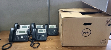 Box of YeaLink VOIP Hard Phones