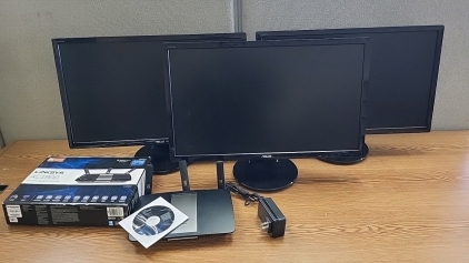 Tested Linksys AC1900 Dual Band Smart WiFi Router with (3) Untested Asus Computer Monitors with HDMI Input