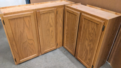Oak Corner Cupboards