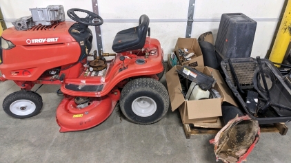 Troy-bilt Riding Lawn Mower w/Parts & Accessories