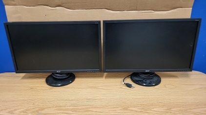 Acer Computer Monitors with VGA to HDMI and Power Cables