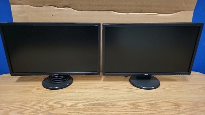 Acer Computer Monitors with VGA to HDMI and Power Cables