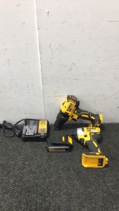 DeWalt Impact Driver, Drill Driver, Battery And Charger.